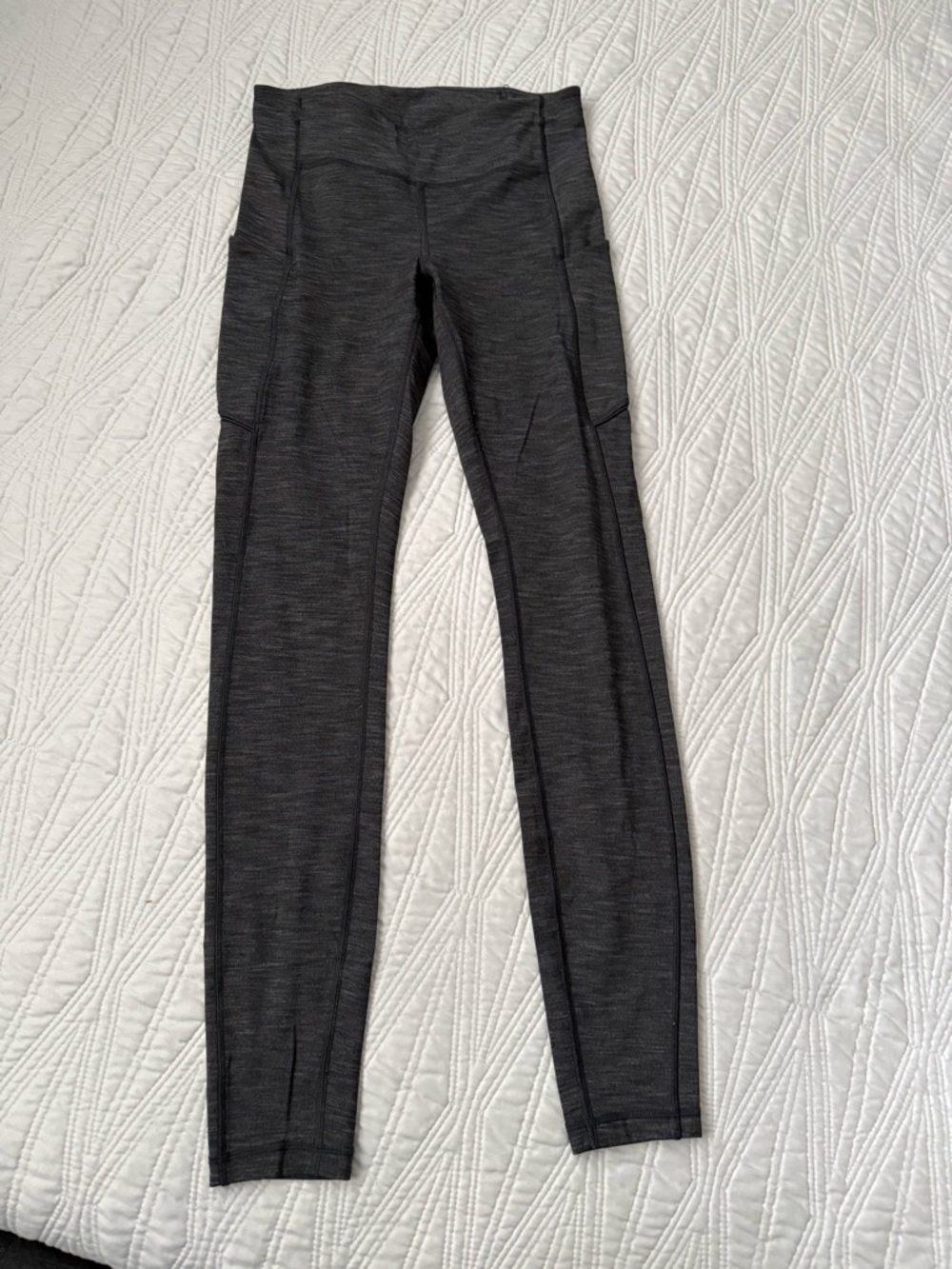 lululemon athletica Dark Charcoal Heather High-Rise Leggings